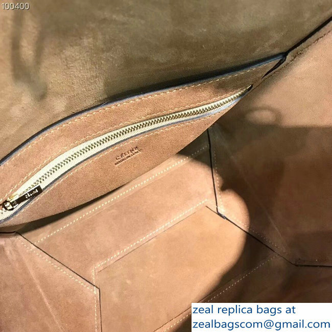 Celine Sangle Bucket Bag In Natural Calfskin Brown