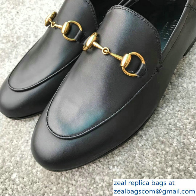 Gucci Horsebit Leather Loafer All Black