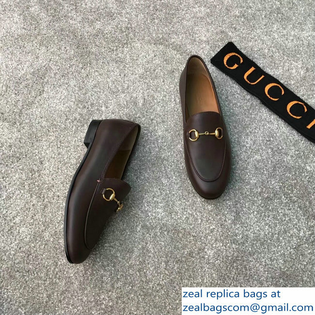 Gucci Horsebit Leather Loafer Coffee