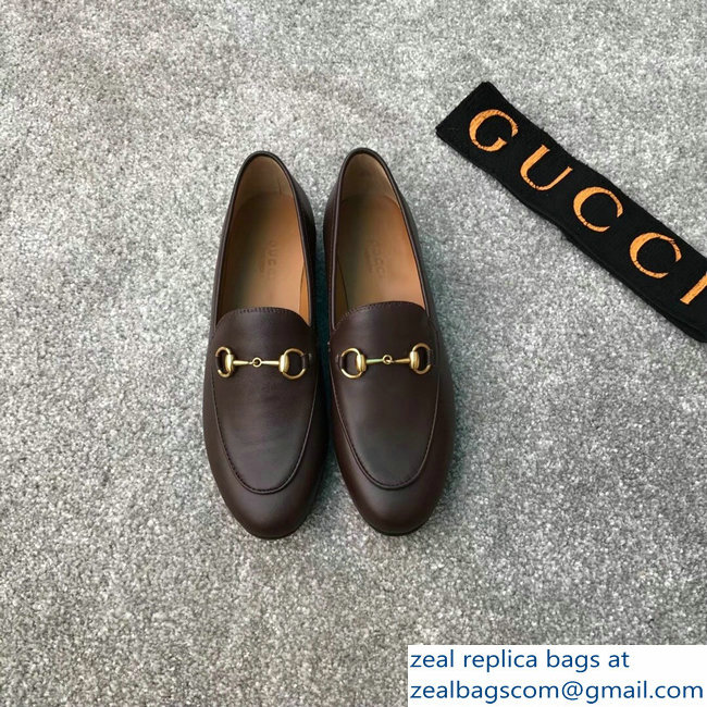 Gucci Horsebit Leather Loafer Coffee