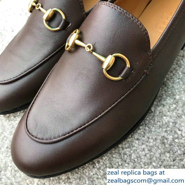 Gucci Horsebit Leather Loafer Coffee