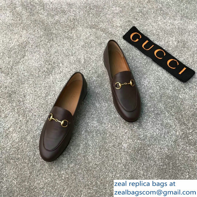 Gucci Horsebit Leather Loafer Coffee