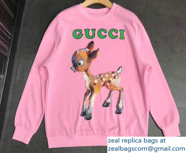 Gucci Logo Fawn Pink Sweatshirt 2018