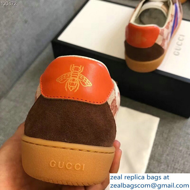 Gucci Suede Web Lovers Sneakers Original GG Supreme Brown 2018