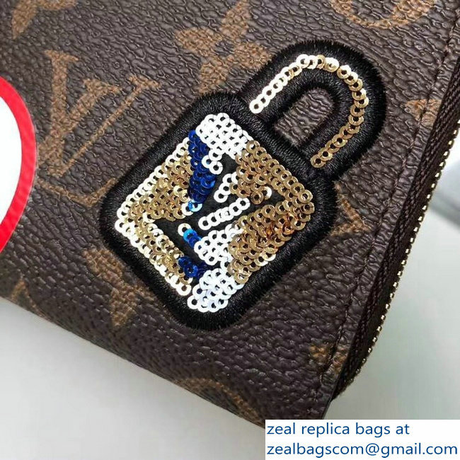 Louis Vuitton Monogram Canvas Zippy Coin Purse M63391 Patches 2018