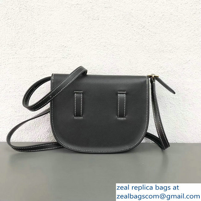 Celin Symmetrical Shoulder Belt Bag Black 2018