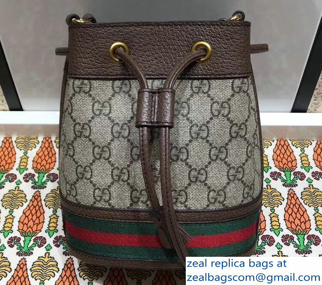 Gucci Web Stripe Ophidia GG Mini Bucket Bag 550620 2018