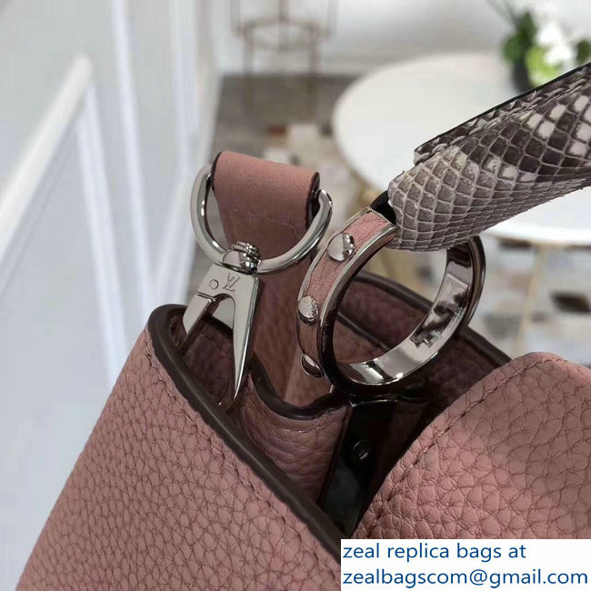 Louis Vuitton Capucines BB Bag Python Handle N92042 Magnolia