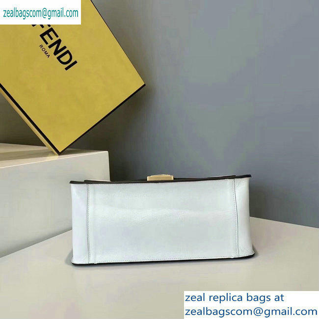 Fendi Leather Kan U Large Bag White 2019