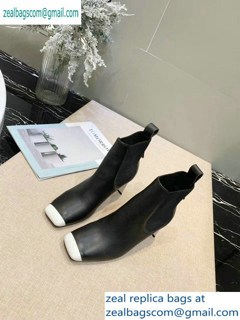 Loewe Calfskin Ankle Boots Black/White 2019