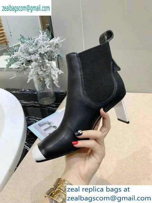 Loewe Calfskin Ankle Boots Black/White 2019