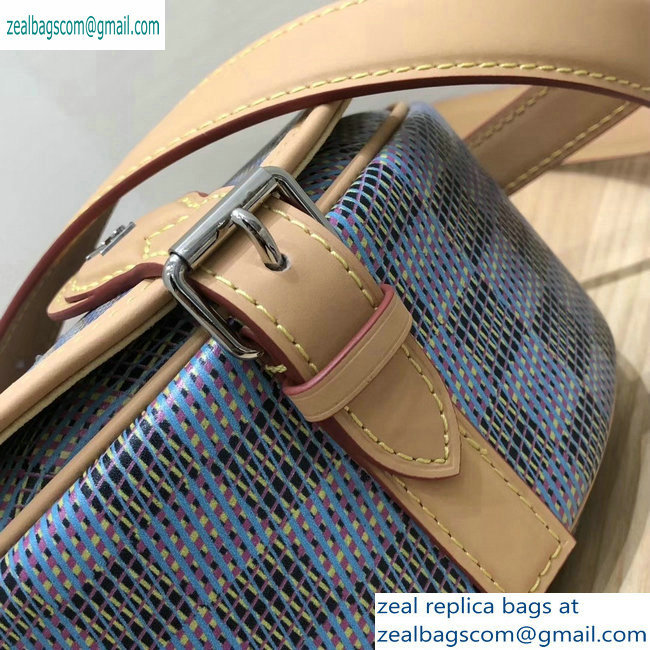 Louis Vuitton Monogram LV Pop Print Tambourin Bag M55460 Blue 2019