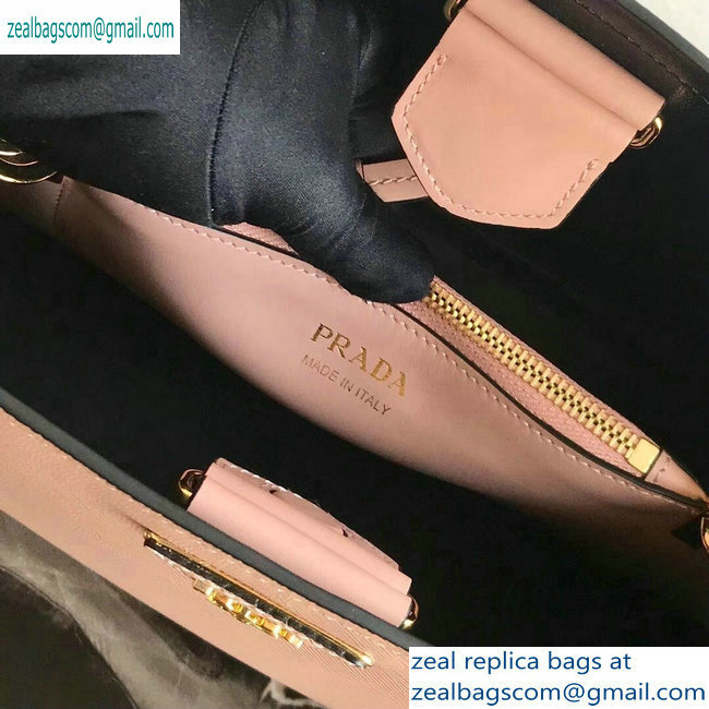 Prada Saffiano Leather Matinee Small Handbag 1BA251 Nude 2019