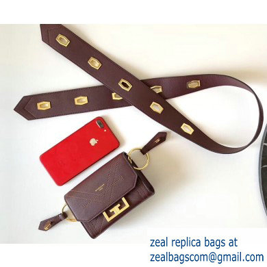 Givenchy Nano Eden Bag in Leather Burgundy