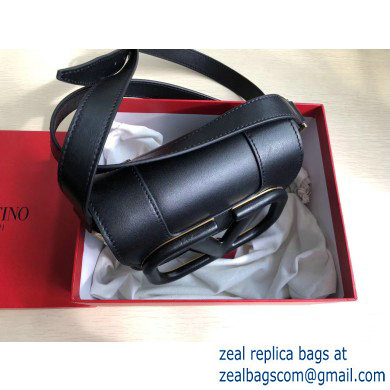 Valentino Supervee Calfskin Crossbody Small Bag Black 2020