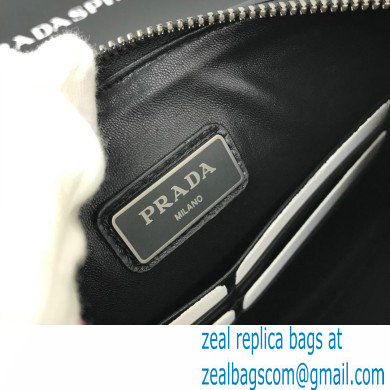 Prada Saffiano Leather Pouch Clutch Bag 2NG05V Black