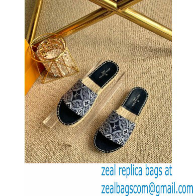 Louis Vuitton Since 1854 Espadrilles Slippers Sandals Black 2020 - Click Image to Close