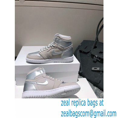 NIKE AIR JORDAN AJ1 BANNE sneakers silver 2020