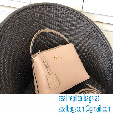 Prada Medium Saffiano Leather Matinee Bag 1BA282 Beige 2020