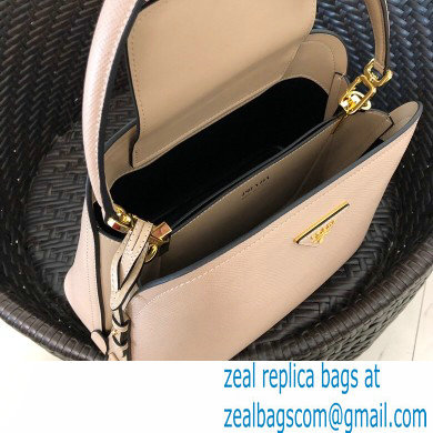 Prada Medium Saffiano Leather Matinee Bag 1BA282 Beige 2020