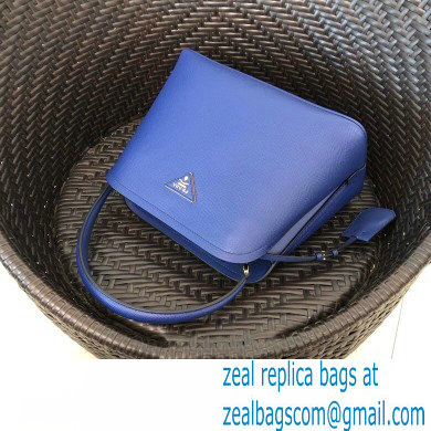 Prada Medium Saffiano Leather Matinee Bag 1BA282 Blue 2020