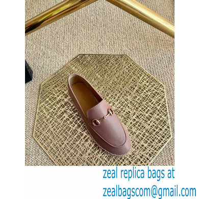 Gucci Leather Horsebit Espadrilles Dusty Pink 2021