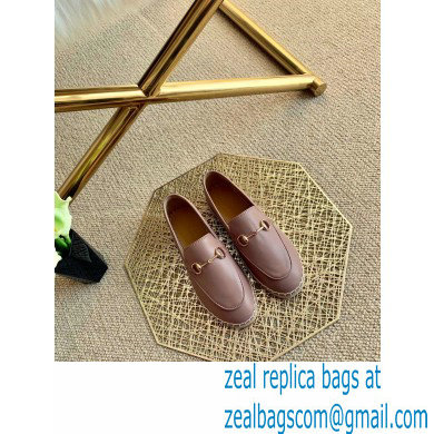 Gucci Leather Horsebit Espadrilles Dusty Pink 2021