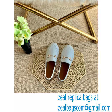 Gucci Leather Horsebit Espadrilles White 2021