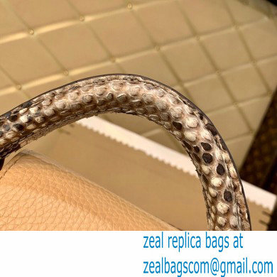 Louis Vuitton Capucines Mini Bag Python Handle M55923 Beige