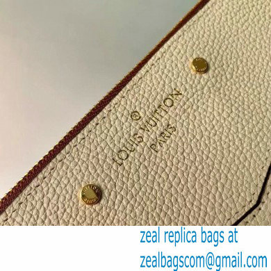 Louis Vuitton Monogram Empreinte Leather Daily Pouch Bag M80174 Cream/Bois de Rose Pink 2021