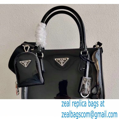 Prada Galleria Brushed Leather Mini Bag 1BA896 Black 2021