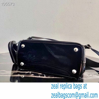 Prada Galleria Brushed Leather Mini Bag 1BA896 Black 2021