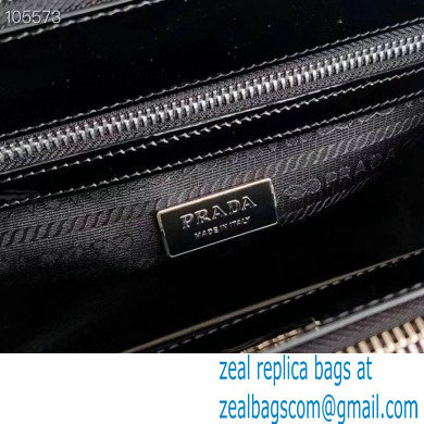 Prada Galleria Brushed Leather Mini Bag 1BA896 Black 2021