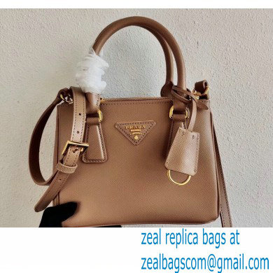 Prada Galleria Saffiano Leather Micro-bag 1BA906 Beige 2021