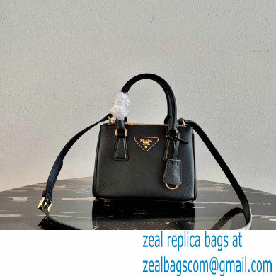 Prada Galleria Saffiano Leather Micro-bag 1BA906 Black 2021