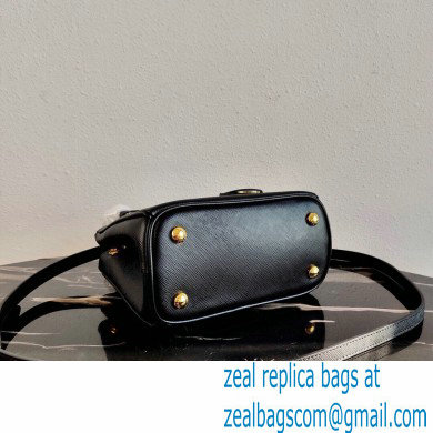 Prada Galleria Saffiano Leather Micro-bag 1BA906 Black 2021