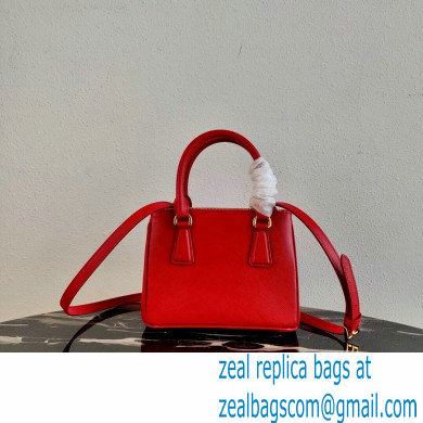 Prada Galleria Saffiano Leather Micro-bag 1BA906 Red 2021