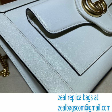 Gucci Small Shoulder Bag with Double G 648999 Leather White 2021