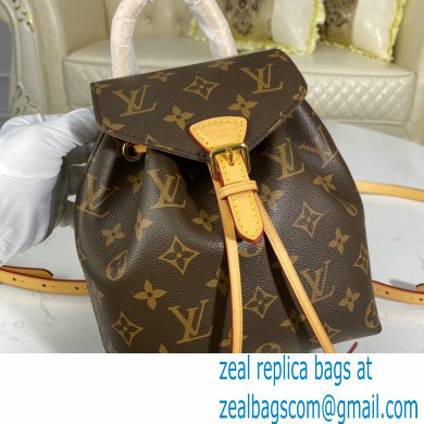 Louis Vuitton Monogram Canvas Montsouris BB Backpack Bag M45502 Natural