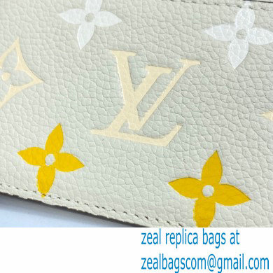 Louis Vuitton Monogram Empreinte Leather Card Holder M80401 Cream/Saffron By The Pool Capsule Collection 2021