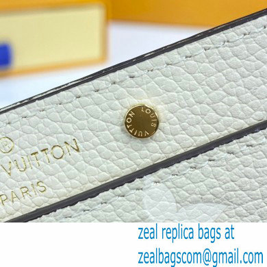 Louis Vuitton Monogram Empreinte Leather Card Holder M80401 Cream/Saffron By The Pool Capsule Collection 2021