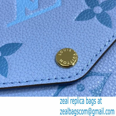 Louis Vuitton Monogram Empreinte Leather Felicie Pochette Bag M80498 Summer Blue By The Pool Capsule Collection 2021