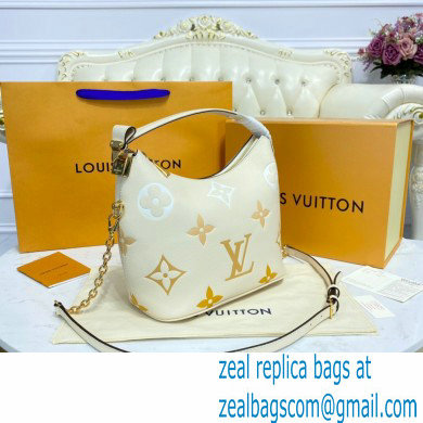 Louis Vuitton Monogram Empreinte Leather Marshmallow Hobo Bag M45698 Cream/Saffron By The Pool Capsule Collection 2021