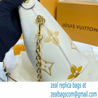 Louis Vuitton Monogram Empreinte Leather Marshmallow Hobo Bag M45698 Cream/Saffron By The Pool Capsule Collection 2021