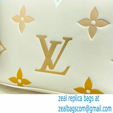 Louis Vuitton Monogram Empreinte Leather Marshmallow Hobo Bag M45698 Cream/Saffron By The Pool Capsule Collection 2021