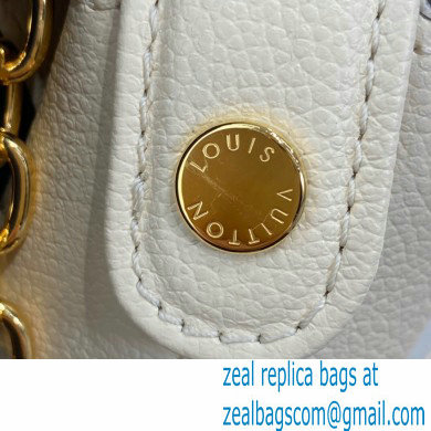 Louis Vuitton Monogram Empreinte Leather Marshmallow Hobo Bag M45698 Cream/Saffron By The Pool Capsule Collection 2021