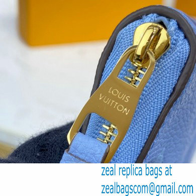 Louis Vuitton Monogram Empreinte Leather Zippy Coin Purse M80408 Summer Blue By The Pool Capsule Collection 2021