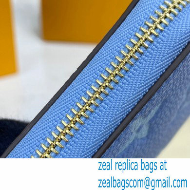 Louis Vuitton Monogram Empreinte Leather Zippy Coin Purse M80408 Summer Blue By The Pool Capsule Collection 2021