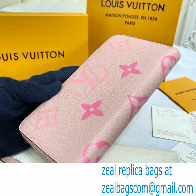 Louis Vuitton Monogram Empreinte Leather Zippy Wallet M80403 Bouton de Rose Pink By The Pool Capsule Collection 2021