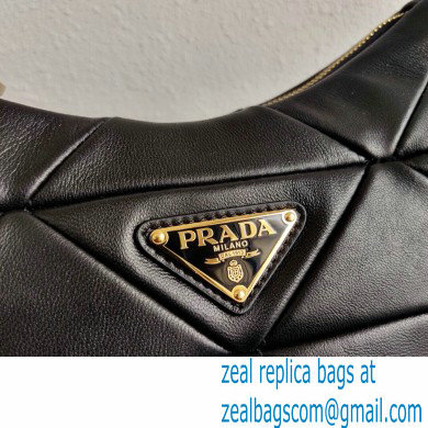 Prada Leather Shoulder Bag 1BC151 Black 2021